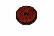 Round Amber reflector with mounting hole - Pack of 2 (mp155)